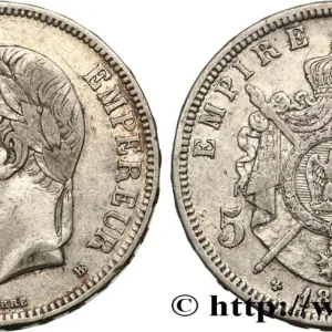 Prix Choc 5 francs Napoléon III, tête laurée 1870 Strasbourg F.331/17 fmd_599324 Modernes