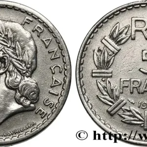 5 francs Lavrillier, aluminium 1948 Beaumont-Le-Roger F.339/15 fmd_597645 Modernes Authentique