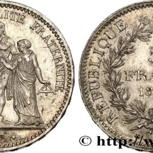 5 francs Hercule 1877 Paris F.334/19 fmd_597548 Modernes Garantie Incluse