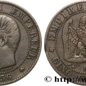 Cinq centimes Napoléon III, tête nue 1856 Strasbourg F.116/32 fmd_595351 Modernes Offre Du Jour