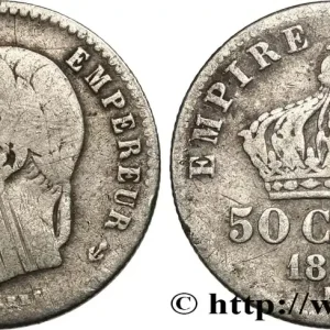 Original 50 centimes Napoléon III, tête laurée 1864 Bordeaux F.188/4 fmd_590678 Modernes