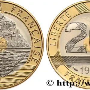 20 francs Mont Saint-Michel, Belle Épreuve 1992 Pessac F.403/2 var. fmd_589062 Modernes Promotion Saisonnière