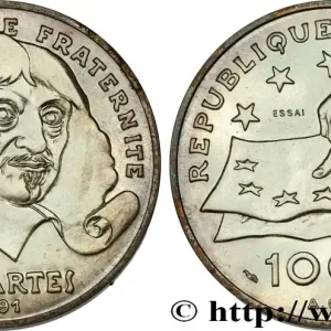Essai de 100 francs Descartes 1991 Pessac F.459/1 fmd_508496 Modernes Certifié