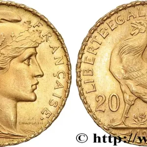 20 francs or Coq, Liberté Égalité Fraternité 1914 Paris F.535/8 fmd_611506 Modernes Marque