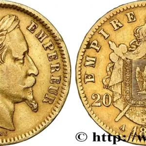 20 francs or Napoléon III, tête laurée 1865 Paris F.532/11 fmd_611442 Modernes Réduction