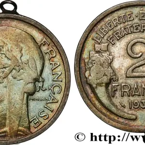Bon Plan 2 francs Morlon, exemplaire argenté 1933 F.268/6 var. fmd_604455 Modernes