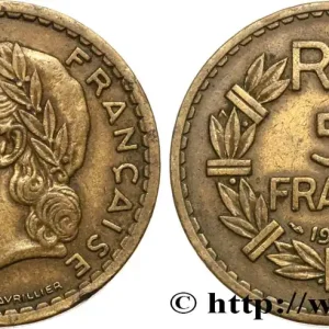 Garantie Incluse 5 francs Lavrillier, bronze-aluminium 1946 Castelsarrasin F.337/8 fmd_599327 Modernes