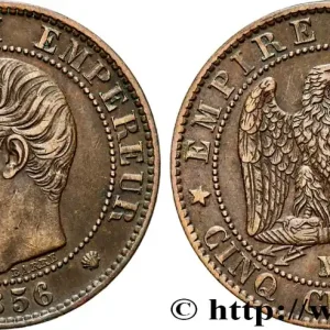 Cinq centimes Napoléon III, tête nue 1856 Marseille F.116/35 fmd_598528 Modernes Exclusif
