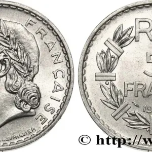 Livraison Gratuite 5 francs Lavrillier, aluminium 1950 F.339/20 fmd_597649 Modernes