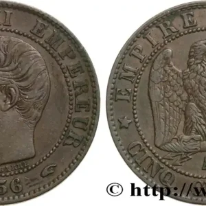 Meilleure Qualité Cinq centimes Napoléon III, tête nue 1856 Paris F.116/30 fmd_593576 Modernes