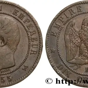 Meilleur Prix Dix centimes Napoléon III, tête nue 1855 Rouen F.133/22 fmd_591581 Modernes