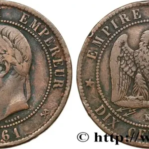 Prix Cassé Dix centimes Napoléon III, tête laurée 1861 Bordeaux F.134/6 fmd_586567 Modernes