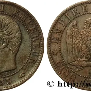 Fait Main Cinq centimes Napoléon III, tête nue 1853 Paris F.116/1 fmd_605168 Modernes