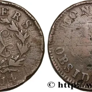 10 cent. Anvers au double L, frappe de l’atelier de Wolschot 1814 Anvers F.130C/2 fmd_591512 Modernes Super Prix