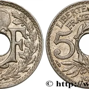 Authentique 5 centimes Lindauer, grand module 1918 Paris F.121/2 fmd_583450 Modernes