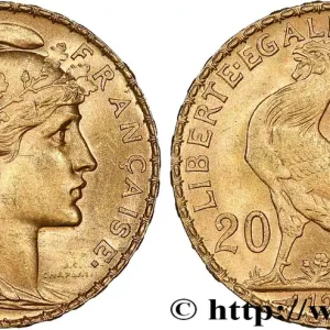 20 francs or Coq, Liberté Égalité Fraternité 1914 Paris F.535/8 fmd_683780 Modernes Acheter En Ligne