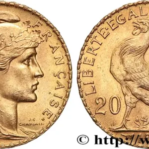 Top Qualité 20 francs or Coq, Liberté Égalité Fraternité 1911 Paris F.535/5 fmd_617889 Modernes