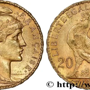 20 francs or Coq, Liberté Égalité Fraternité 1909 Paris F.535/3 fmd_683752 Modernes Nouvelle Collection