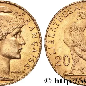 20 francs or Coq, Liberté Égalité Fraternité 1911 Paris F.535/5 fmd_617888 Modernes Usine Directe