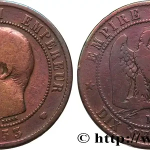 Dix Centimes Napoléon III tête nue 1853 Marseille F.133/8 fmd_591217 Modernes Solde
