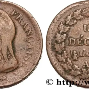 En Vogue Un décime Dupré, grand module 1800 Metz F.129/54 fmd_519715 Modernes