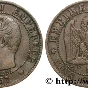 Cinq centimes Napoléon III, tête nue 1857 Marseille F.116/42 fmd_601690 Modernes Meilleur Choix