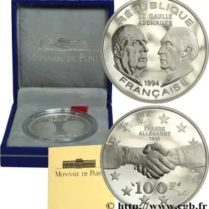 Belle Épreuve 100 francs - De Gaulle/Adénauer 1994 Paris F5.1637 1 fmd_613672 Modernes Top Qualité