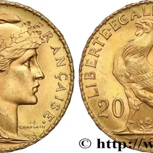 Solde 20 francs or Coq, Liberté Égalité Fraternité 1911 Paris F.535/5 fmd_616133 Modernes