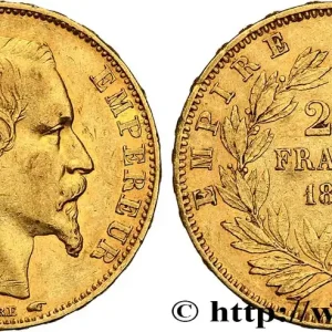 Offre Exclusive 20 francs or Napoléon III, tête nue 1855 Paris F.531/3 fmd_617874 Modernes
