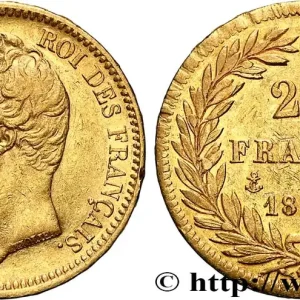 Prix Cassé 20 francs or Louis-Philippe, Tiolier, tranche inscrite en relief 1831 Paris F.525/2 fmd_620642 Modernes