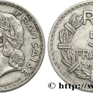 Acheter Direct 5 francs Lavrillier, aluminium 1950 Beaumont-Le-Roger F.339/21 fmd_568492 Modernes