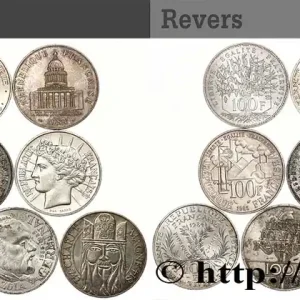 Vente Flash Lot de 10 pièces de 100 francs commémoratives - - F.-/ fmd_559824 Modernes