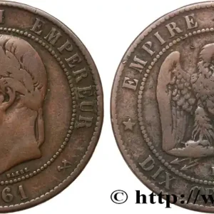 Dix centimes Napoléon III, tête laurée 1861 Bordeaux F.134/6 fmd_593391 Modernes Acheter Direct