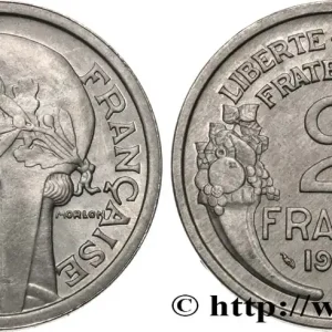 Meilleure Vente 2 francs Morlon, aluminium 1945 F.269/5 fmd_594183 Modernes