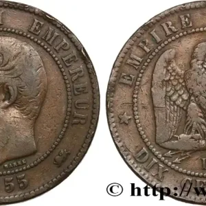 Dix centimes Napoléon III, tête nue 1855 Lyon F.133/26 fmd_584608 Modernes Édition Limitée