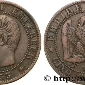 Cinq centimes Napoléon III, tête nue 1853 Strasbourg F.116/3 fmd_586404 Modernes Bon Marché