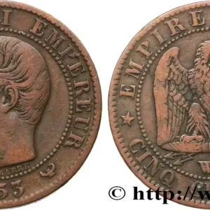 Tendance Cinq centimes Napoléon III, tête nue 1853 Lille F.116/7 fmd_587037 Modernes
