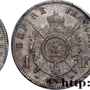 Top Qualité 1 franc Napoléon III, tête laurée 1868 Strasbourg F.215/11 fmd_614769 Modernes