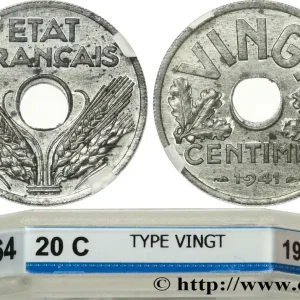 Commander Maintenant VINGT centimes État français 1941 F.152/2 fmd_617097 Modernes