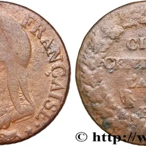 Cinq centimes Dupré, grand module 1798 Strasbourg F.115/37 fmd_620261 Modernes Must-Have
