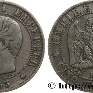 Cinq centimes Napoléon III, tête nue 1853 Strasbourg F.116/3 fmd_599152 Modernes Édition Limitée