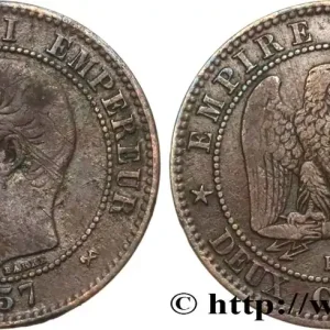 Exclusif Deux centimes Napoléon III, tête nue 1857 Rouen F.107/45 fmd_585158 Modernes