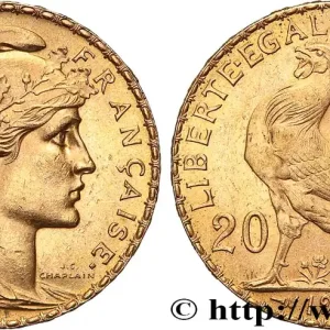 Premium 20 francs or Coq, Liberté Égalité Fraternité 1912 Paris F.535/6 fmd_617892 Modernes