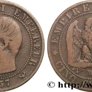 Expédition Rapide Cinq centimes Napoléon III, tête nue 1857 Lille F.116/43 fmd_578599 Modernes