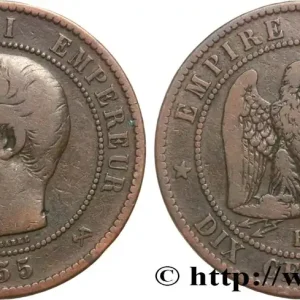 Dix centimes Napoléon III, tête nue 1855 Rouen F.133/22 fmd_591353 Modernes Prix Promo