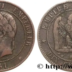 Dix centimes Napoléon III, tête laurée 1861 Strasbourg F.134/5 fmd_590981 Modernes Super Prix