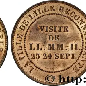 Module de dix centimes, Visite impériale à Lille les 23 et 24 septembre 1853 1853 Lille VG.3365 fmd_604204 Modernes Prix Choc