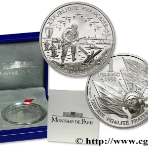 Vente Flash Belle Épreuve 1 franc - Débarquement 1993 Paris F5.1002 2 fmd_618554 Modernes