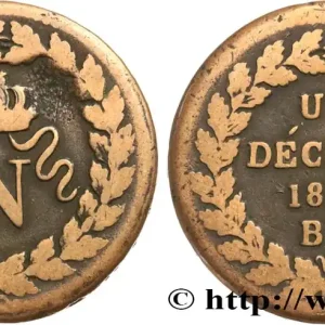 Must-Have Un décime à l’N couronnée 1814 Strasbourg F.131/1 fmd_586636 Modernes