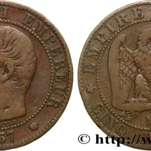 Meilleure Vente Cinq centimes Napoléon III, tête nue 1857 Marseille F.116/42 fmd_571651 Modernes